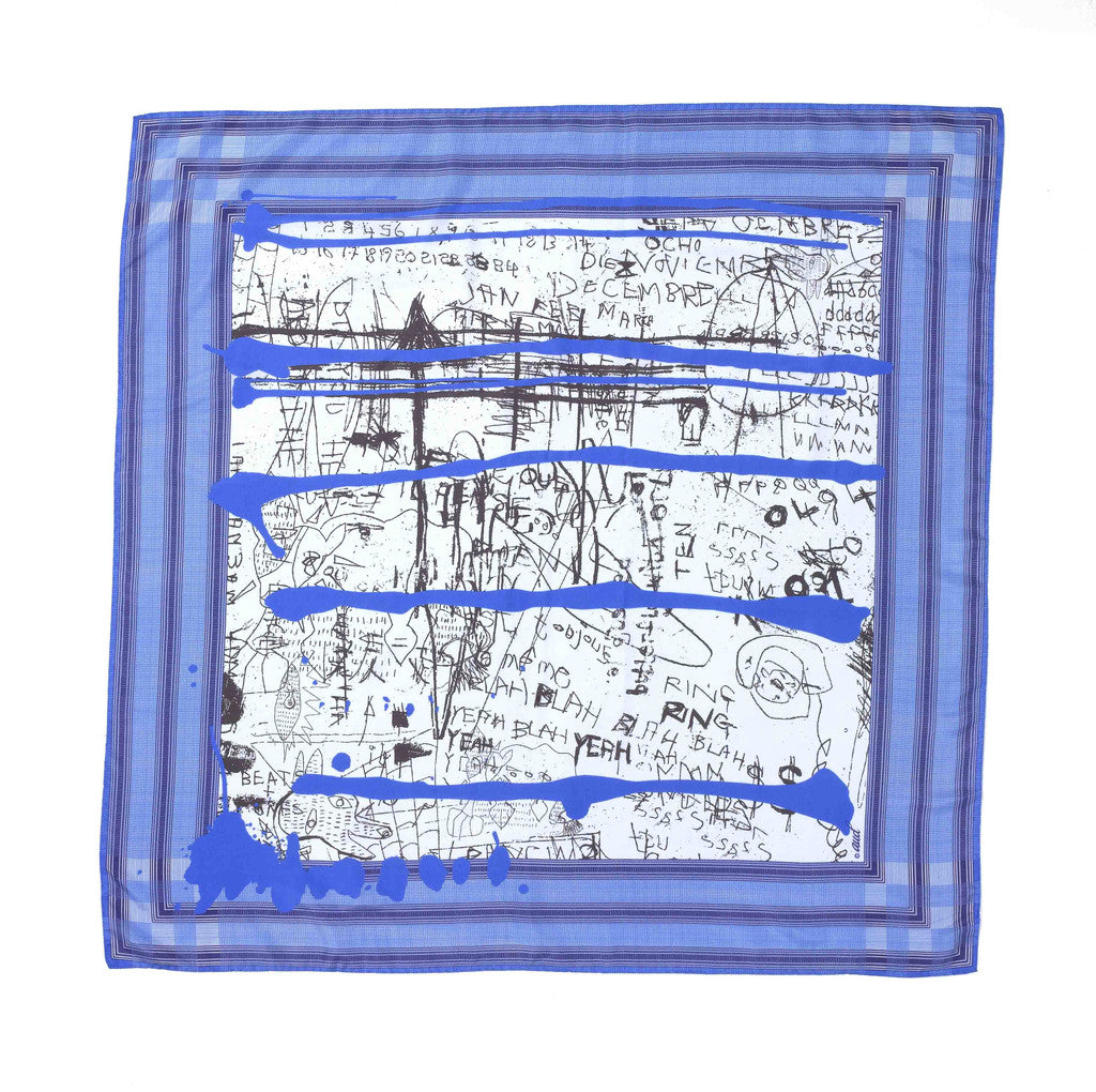 Blah Blah Blue Silk