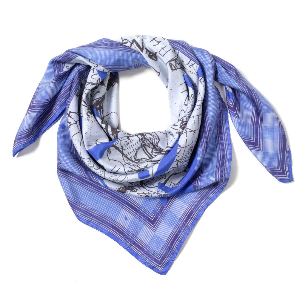 Blah Blah Blue Silk