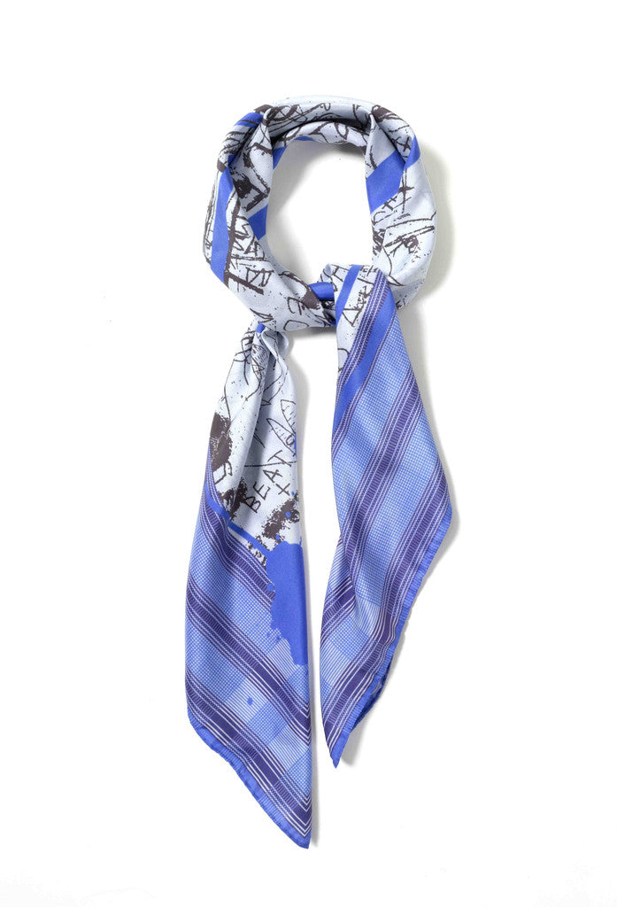 Blah Blah Blue Silk
