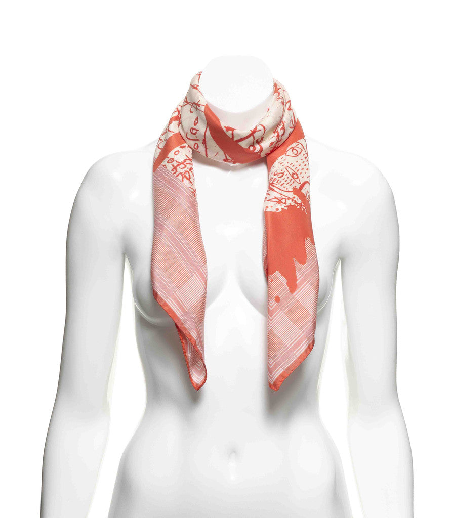 Blah Blah Pink Silk